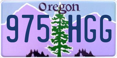 OR license plate 975HGG