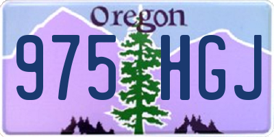 OR license plate 975HGJ