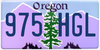 OR license plate 975HGL