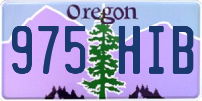 OR license plate 975HIB