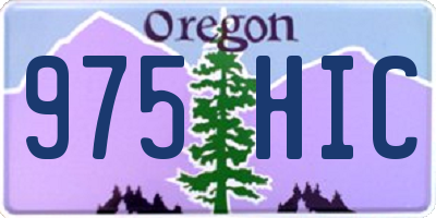 OR license plate 975HIC