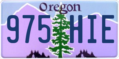 OR license plate 975HIE