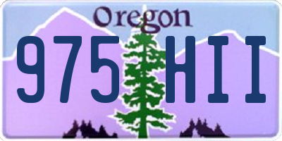 OR license plate 975HII