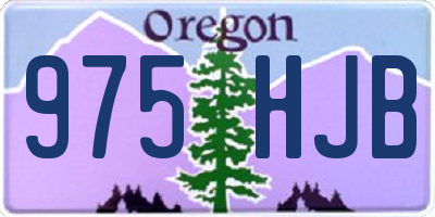 OR license plate 975HJB