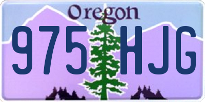 OR license plate 975HJG