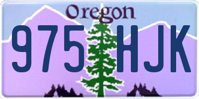 OR license plate 975HJK