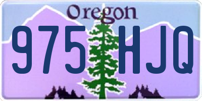 OR license plate 975HJQ