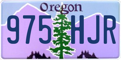 OR license plate 975HJR