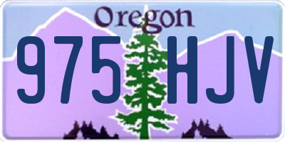 OR license plate 975HJV