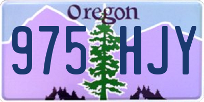OR license plate 975HJY
