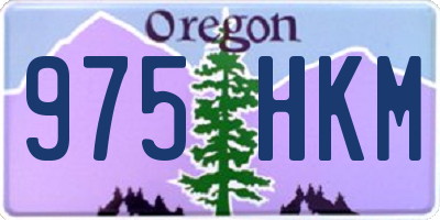 OR license plate 975HKM