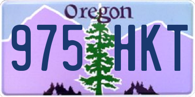 OR license plate 975HKT