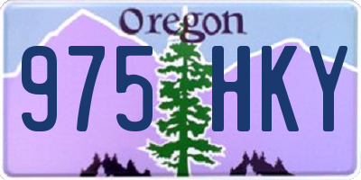 OR license plate 975HKY