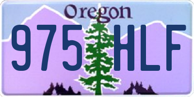 OR license plate 975HLF