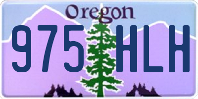 OR license plate 975HLH