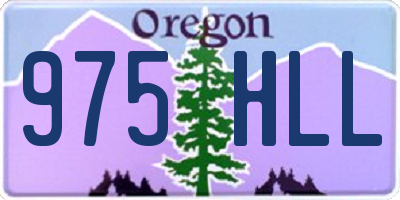 OR license plate 975HLL