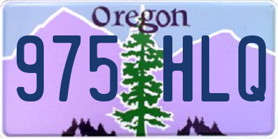 OR license plate 975HLQ