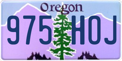 OR license plate 975HOJ