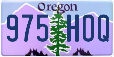 OR license plate 975HOQ