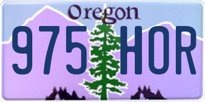 OR license plate 975HOR