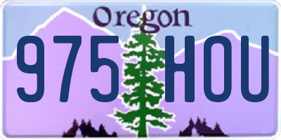 OR license plate 975HOU