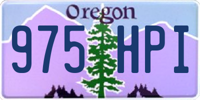 OR license plate 975HPI