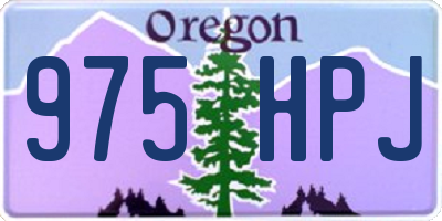 OR license plate 975HPJ