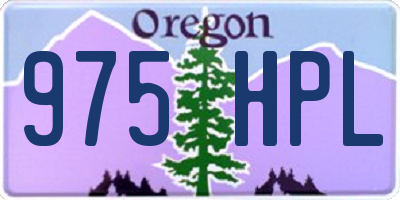 OR license plate 975HPL
