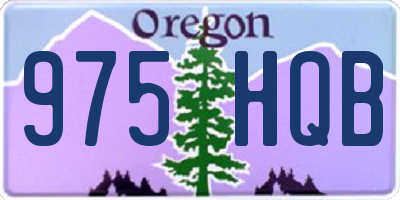 OR license plate 975HQB