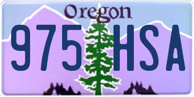 OR license plate 975HSA