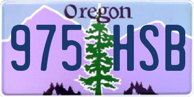 OR license plate 975HSB