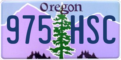 OR license plate 975HSC