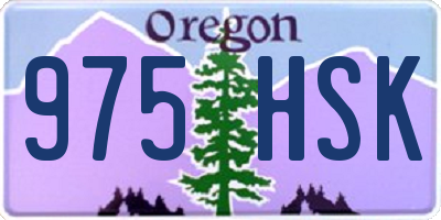 OR license plate 975HSK