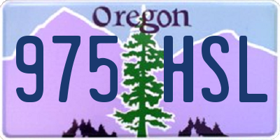 OR license plate 975HSL