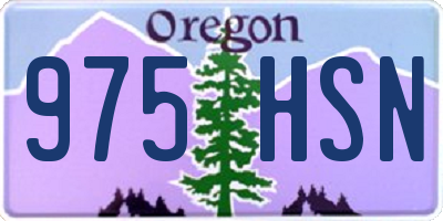 OR license plate 975HSN