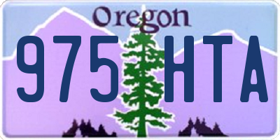 OR license plate 975HTA