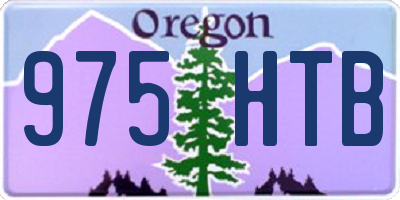 OR license plate 975HTB