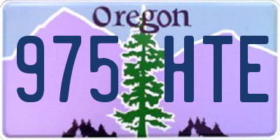 OR license plate 975HTE