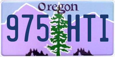 OR license plate 975HTI