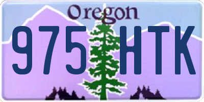 OR license plate 975HTK