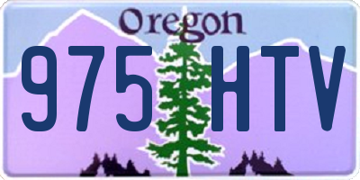 OR license plate 975HTV