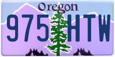 OR license plate 975HTW