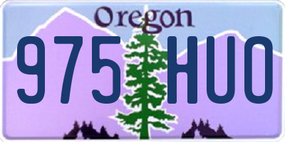 OR license plate 975HUO