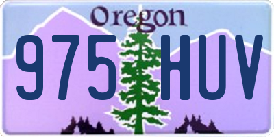 OR license plate 975HUV