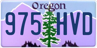 OR license plate 975HVD