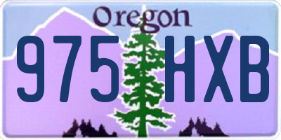 OR license plate 975HXB