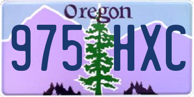 OR license plate 975HXC