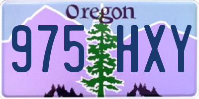 OR license plate 975HXY