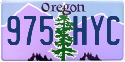 OR license plate 975HYC