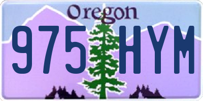 OR license plate 975HYM